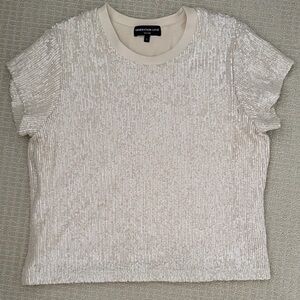 Generation Love Cream Sequin Top